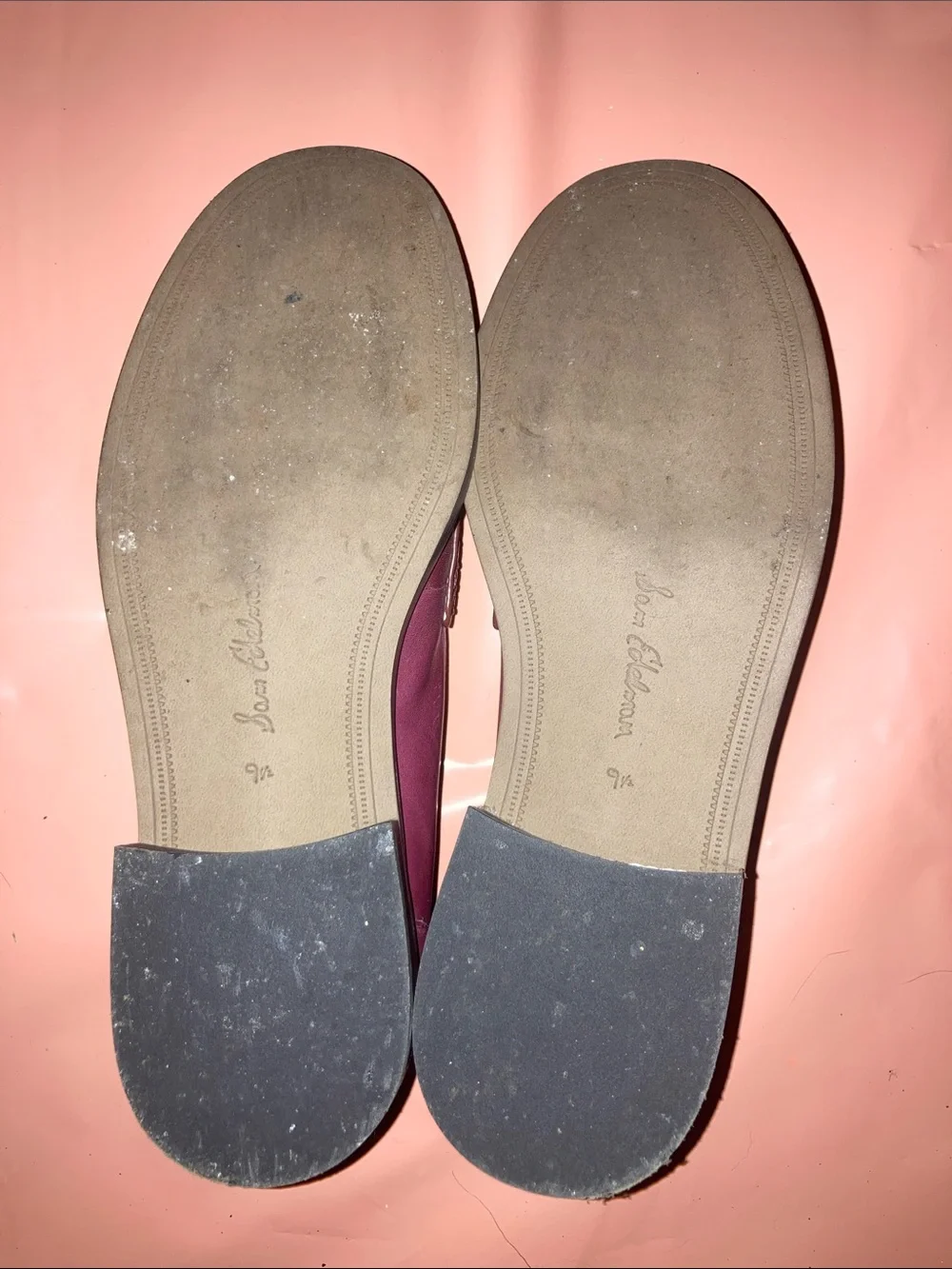 Two-Tone Tassel Loafers in Burgundy and White - Picture 6 of 6